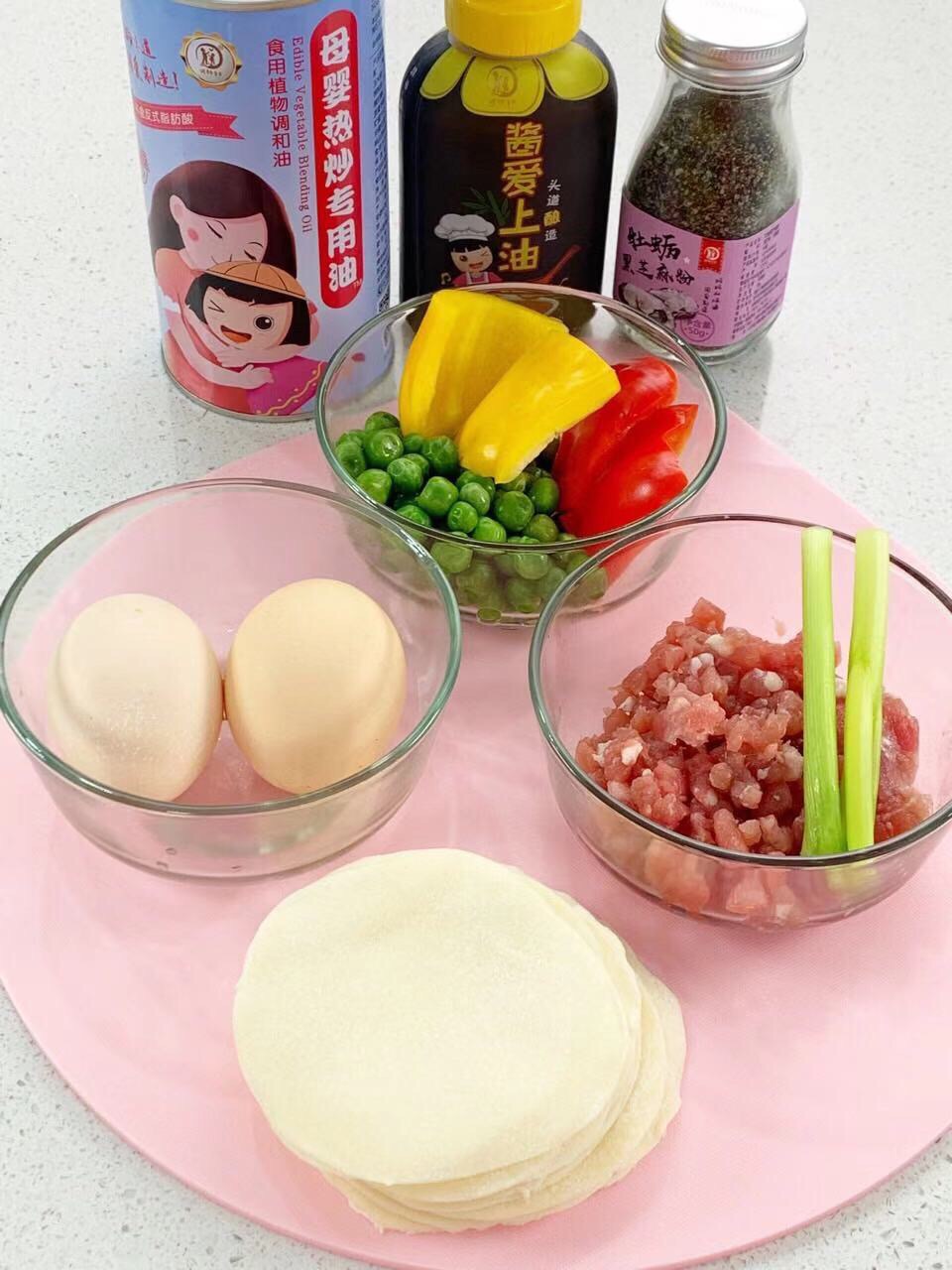 寶寶輔食  玫瑰蛋抱餃的做法-家常味煎菜譜