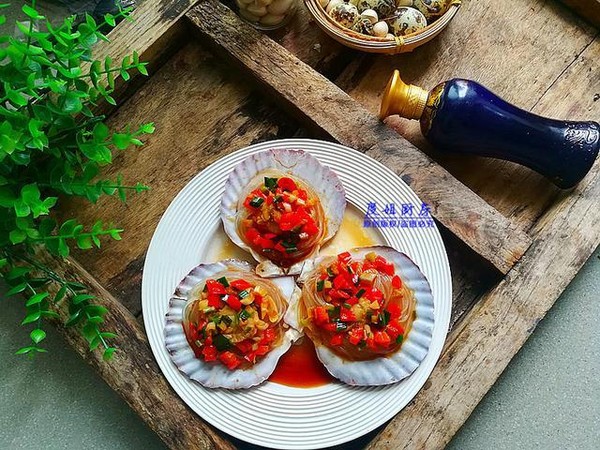 蒜蓉粉絲扇貝的做法-咸鮮味蒸菜譜
