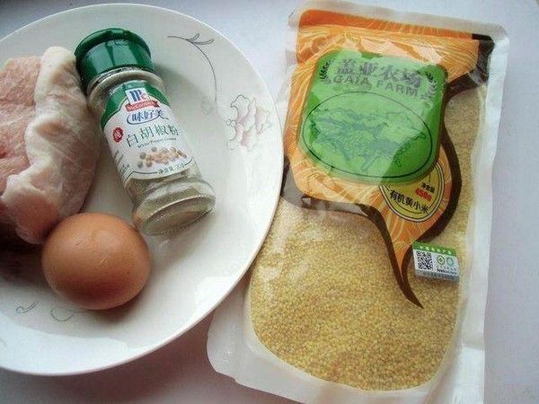 小米肉丸子的做法-家常味蒸菜譜