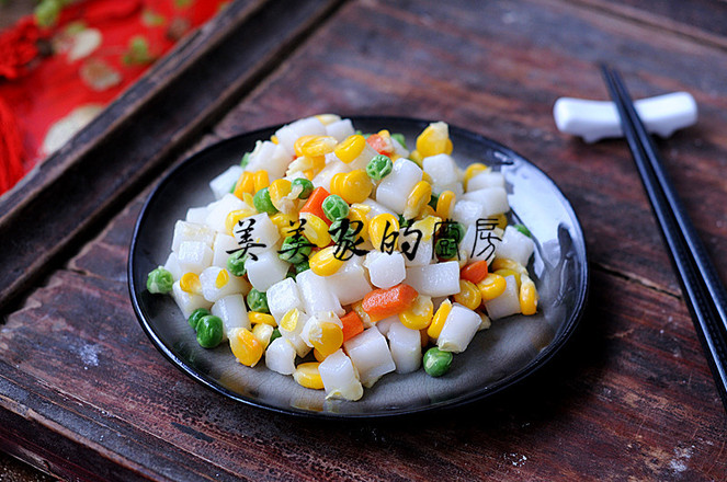 五福年糕的做法-家常味炒菜譜-易網健康養生網 五福年糕的做法-家常味炒菜譜