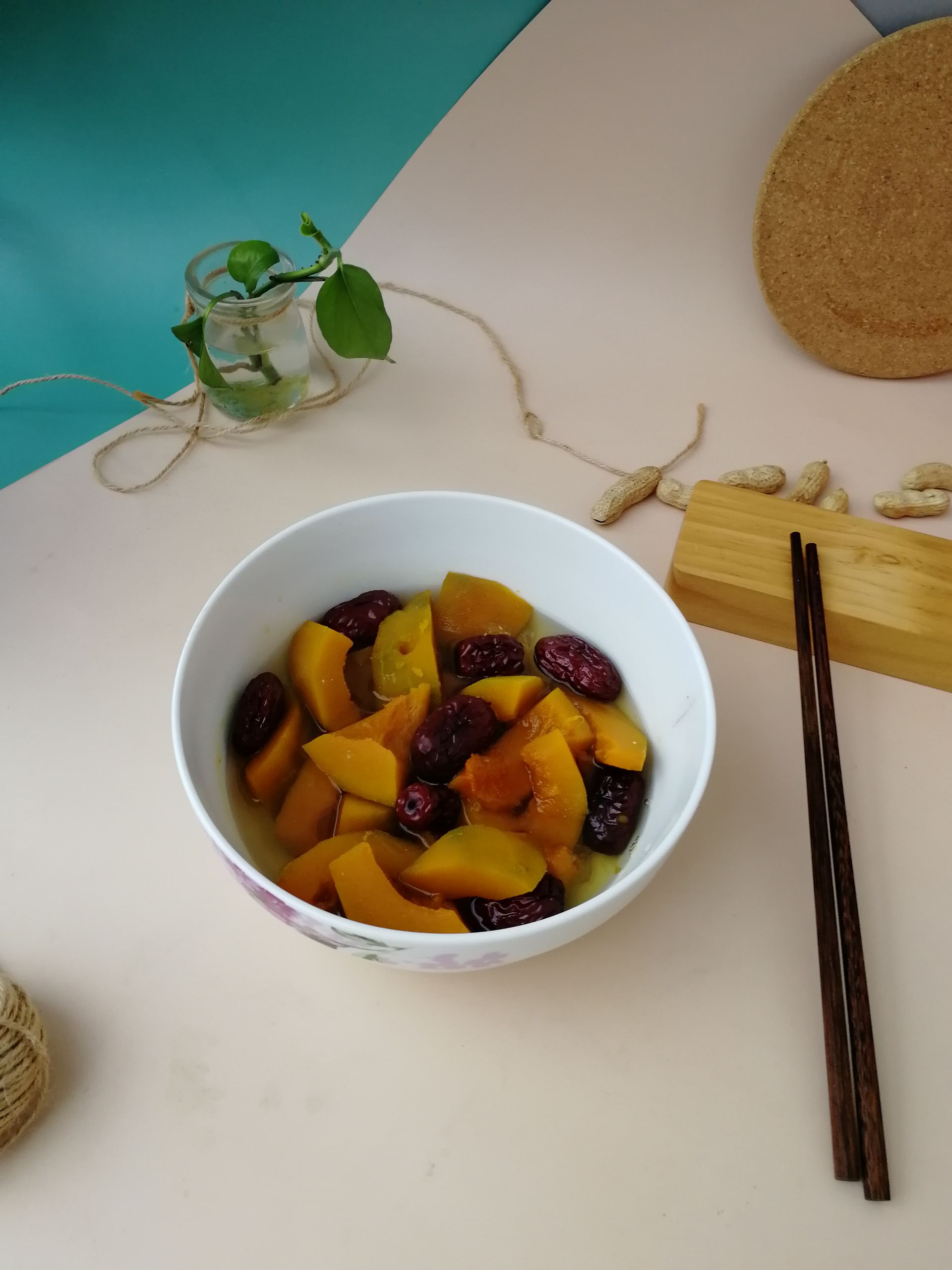 南瓜蒸紅棗的做法-甜味蒸菜譜