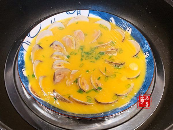 【添喜的廚房】蛤蜊蒸蛋的做法-咸鮮味蒸菜譜