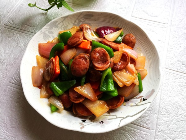 雜蔬炒純肉腸的做法-家常味炒菜譜-易網健康養生網 雜蔬炒純肉腸的做法-家常味炒菜譜