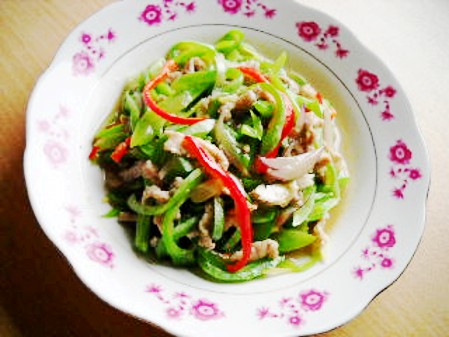 蔥香蛇豆肉絲的做法-蔥香味炒菜譜