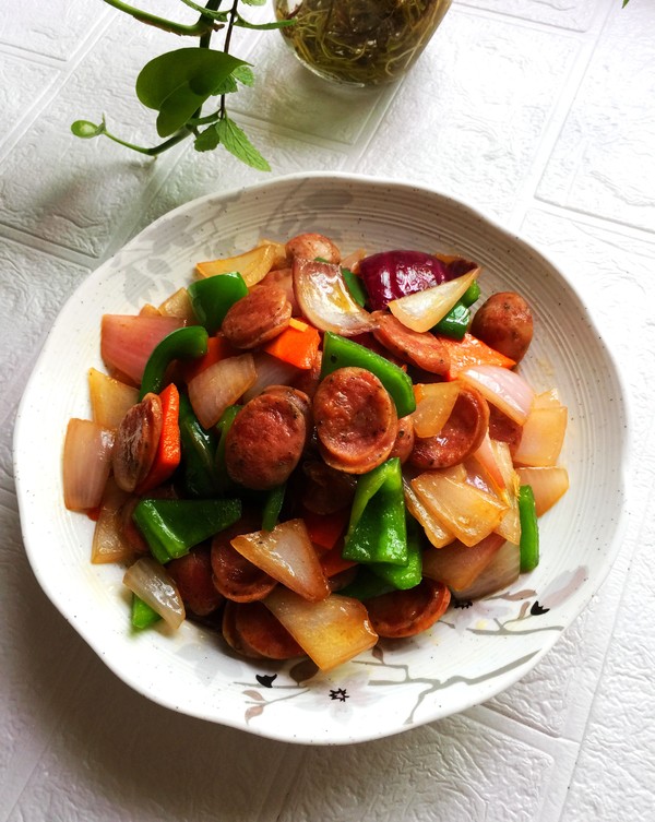 雜蔬炒純肉腸的做法-家常味炒菜譜-易網健康養生網 雜蔬炒純肉腸的做法-家常味炒菜譜