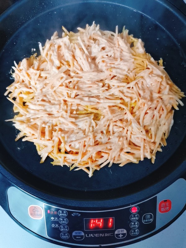紅薯絲餅的做法-甜味煎菜譜