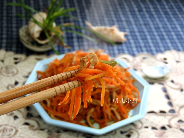 肉絲炒胡蘿卜的做法-家常味炒菜譜-易網(wǎng)健康養(yǎng)生網(wǎng) 肉絲炒胡蘿卜的做法-家常味炒菜譜