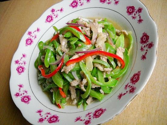 蔥香蛇豆肉絲的做法-蔥香味炒菜譜-易網健康養生網 蔥香蛇豆肉絲的做法-蔥香味炒菜譜