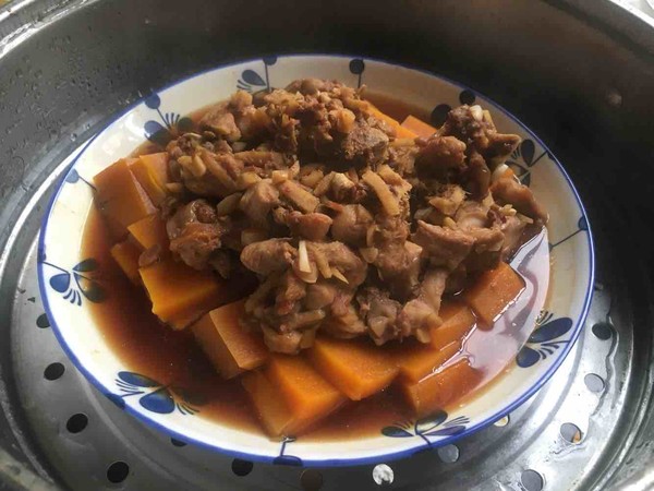 南瓜蒸雞腿的做法-家常味蒸菜譜-易網(wǎng)健康養(yǎng)生網(wǎng) 南瓜蒸雞腿的做法-家常味蒸菜譜