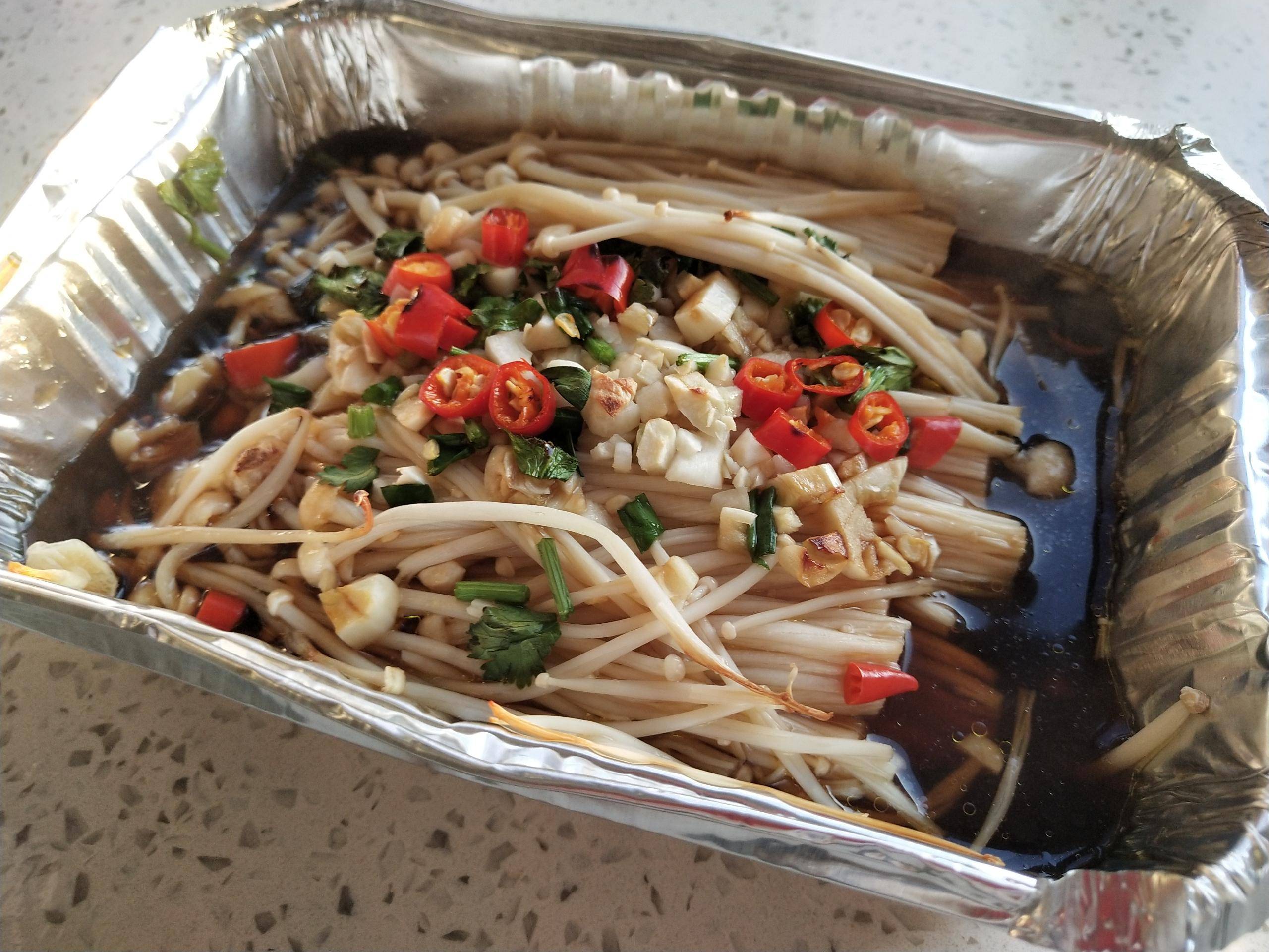 錫紙金針菇的做法-家常味烤菜譜