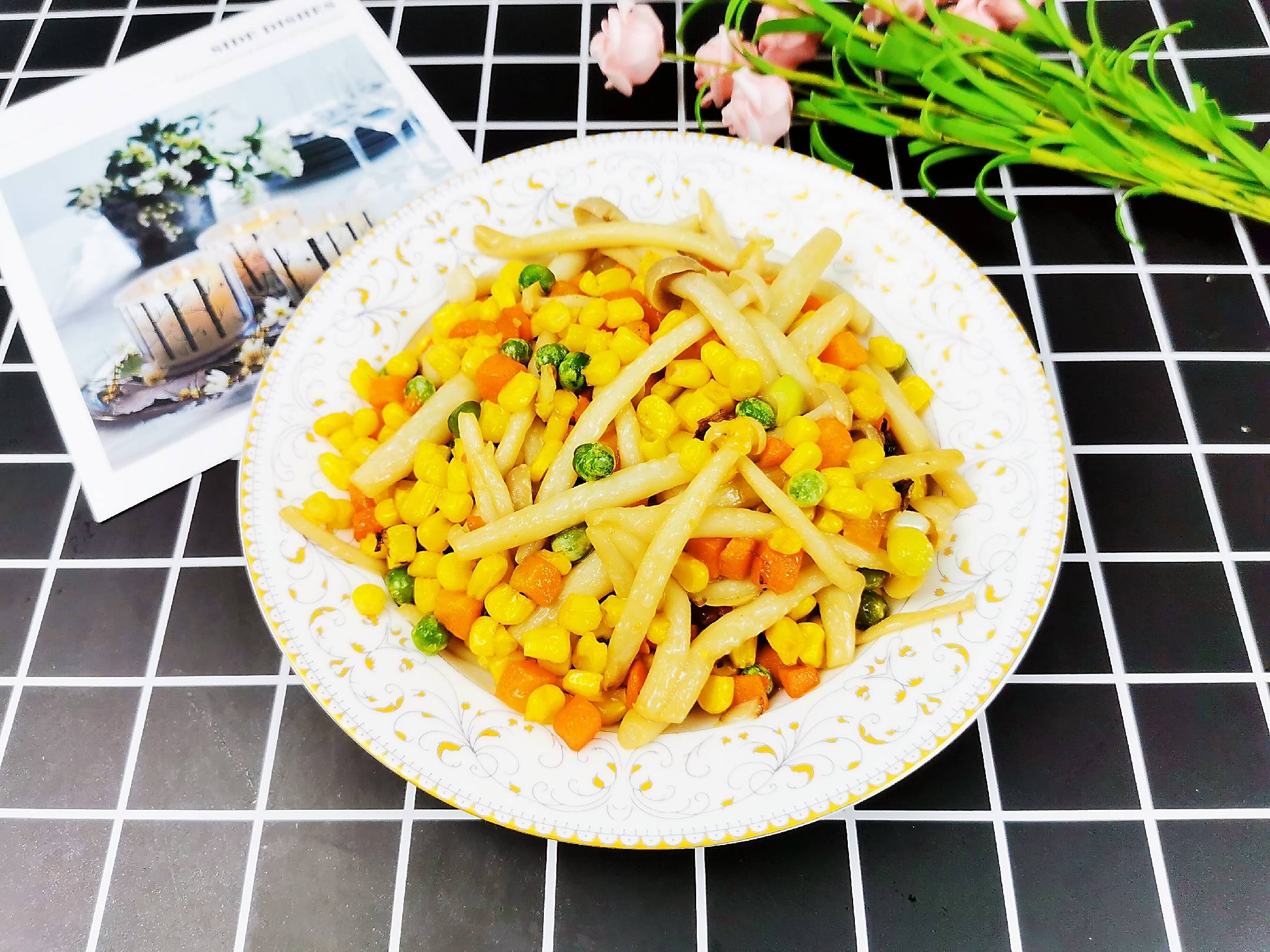 時蔬白玉菇的做法-咸鮮味炒菜譜-易網健康養生網 時蔬白玉菇的做法-咸鮮味炒菜譜