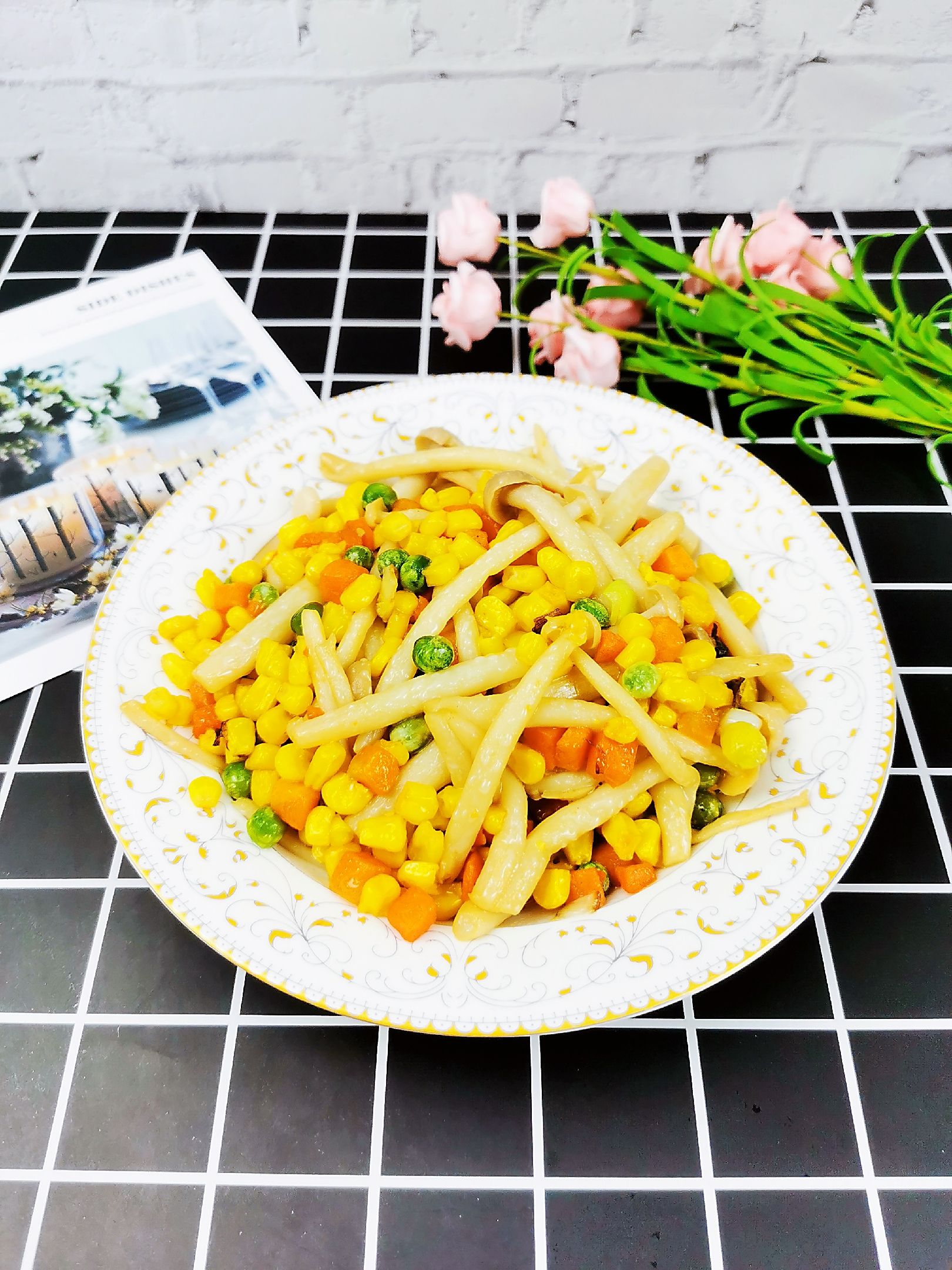 時蔬白玉菇的做法-咸鮮味炒菜譜-易網健康養生網 時蔬白玉菇的做法-咸鮮味炒菜譜