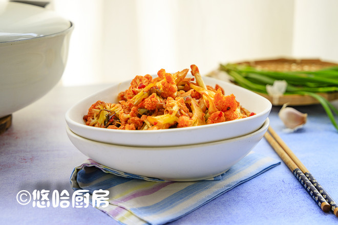 干鍋菜花的做法-香辣味炒菜譜-易網(wǎng)健康養(yǎng)生網(wǎng) 干鍋菜花的做法-香辣味炒菜譜