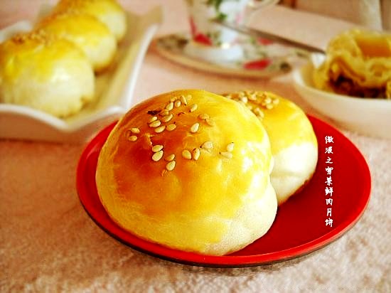 微波雪菜鮮肉月餅的做法-咸鮮味微波菜譜-易網健康養生網 微波雪菜鮮肉月餅的做法-咸鮮味微波菜譜