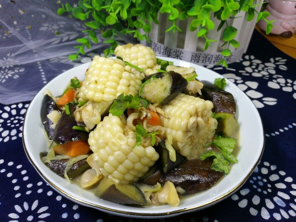 茄子花蜆子燴玉米的做法-家常味燴菜譜-易網(wǎng)健康養(yǎng)生網(wǎng) 茄子花蜆子燴玉米的做法-家常味燴菜譜