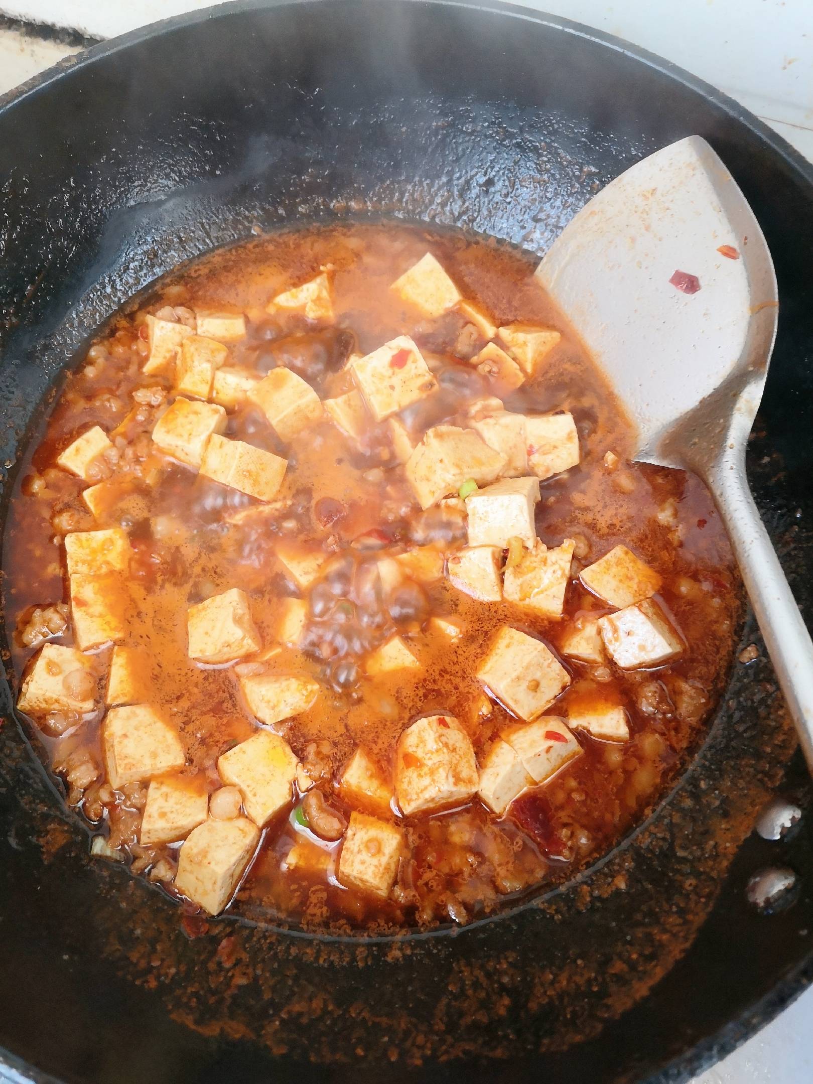 家常麻婆豆腐的做法-麻辣味炒菜譜
