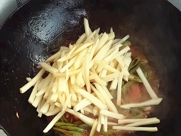 番茄炒雙豆的做法-家常味炒菜譜