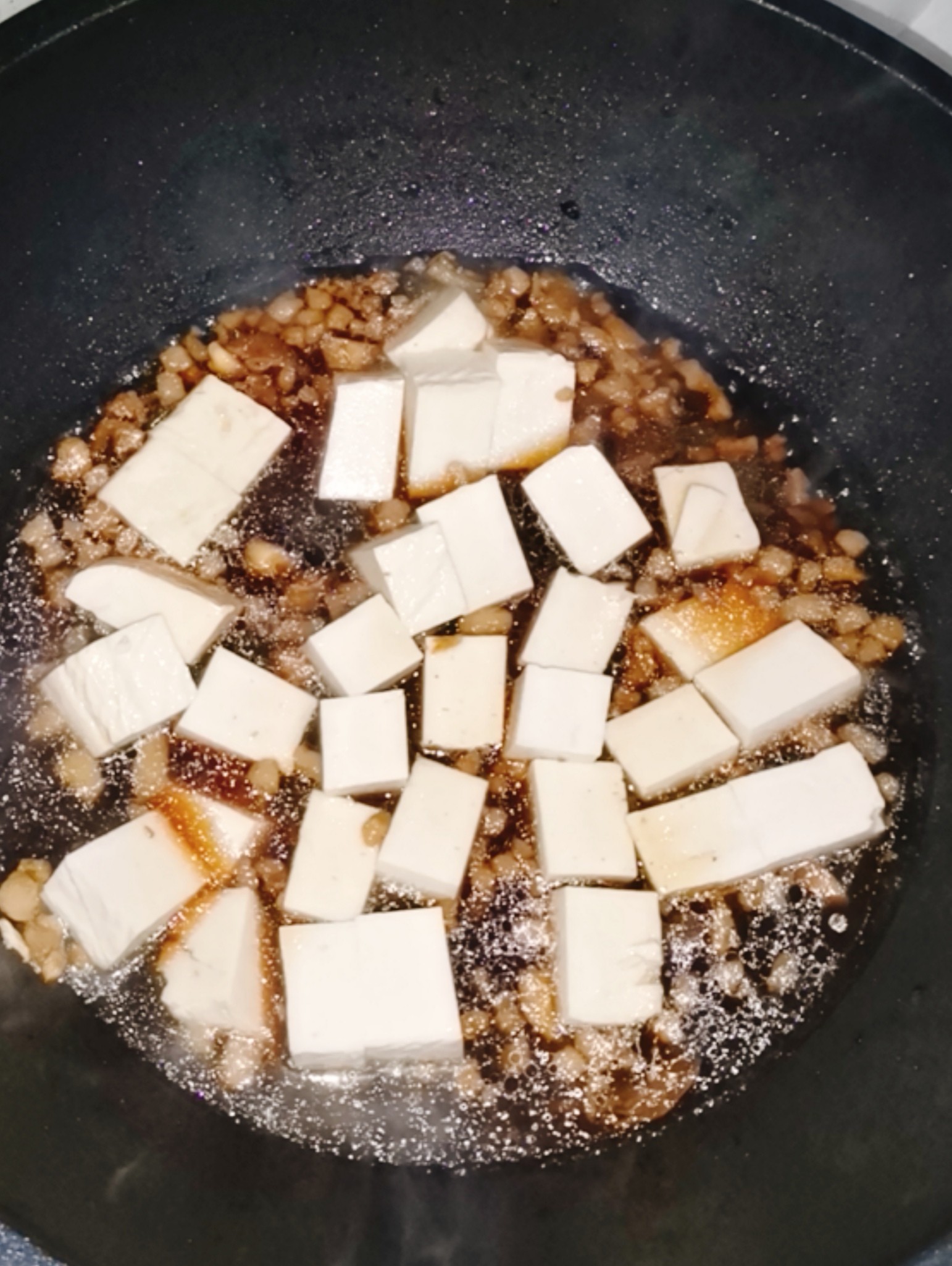 肉末燒豆腐的做法-咸鮮味燒菜譜
