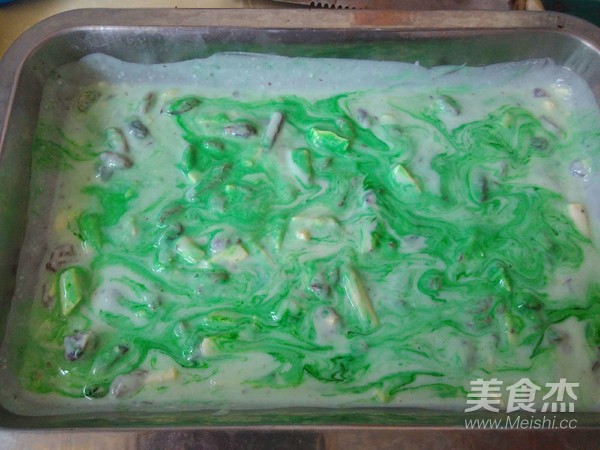 抹茶旋風雙巧果肉炒酸奶的做法-奶香味凍菜譜