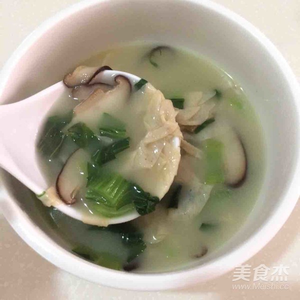 香菇青菜豆腐皮湯的做法-家常味煮菜譜-易網健康養生網 香菇青菜豆腐皮湯的做法-家常味煮菜譜