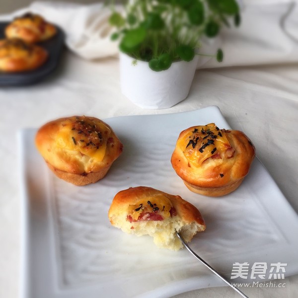 培根芝士面包的做法-其它口味烘焙菜譜