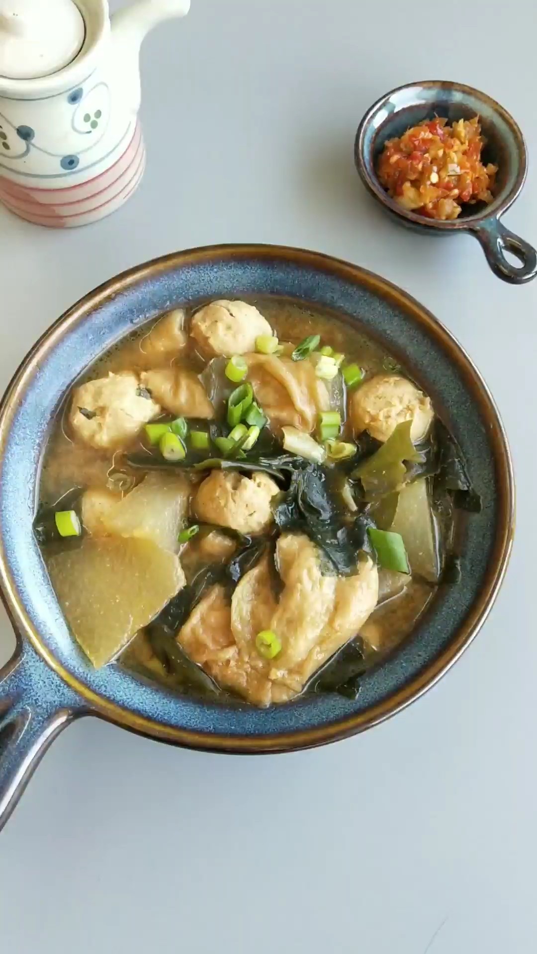 味增冬瓜雞丸湯的做法-咸鮮味煮菜譜