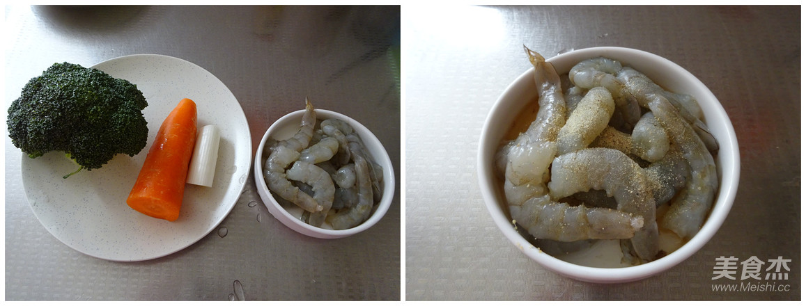 西藍花炒蝦仁的做法-咸鮮味炒菜譜