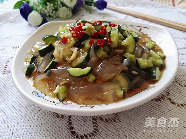 拉皮拌黃瓜的做法-香辣味拌菜譜