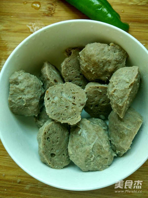 上海青牛肉丸的做法-家常味灼菜譜