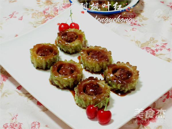 苦中作樂之苦瓜釀肉的做法-苦香味其它工藝菜譜
