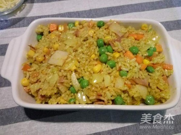 咖喱培根焗飯的做法-咖喱味烘焙菜譜