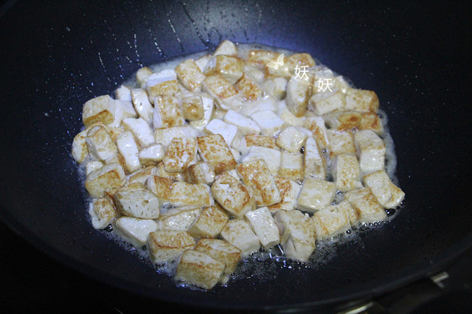 孜然小蔥煎豆腐的做法-家常味煎菜譜