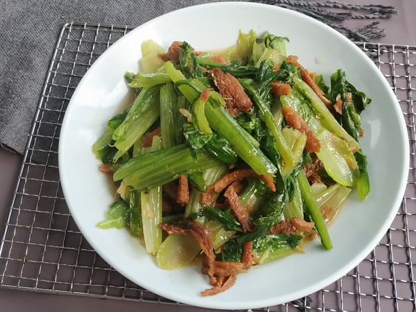 魚罐頭炒油麥菜的做法-咸鮮味炒菜譜