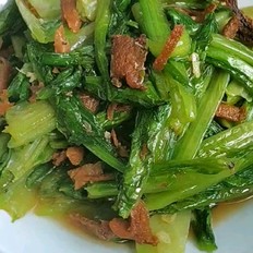 魚罐頭炒油麥菜的做法-咸鮮味炒菜譜