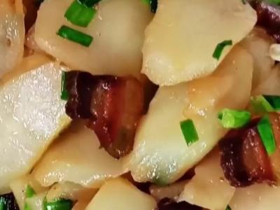 臘肉炒棒菜的做法-家常味炒菜譜