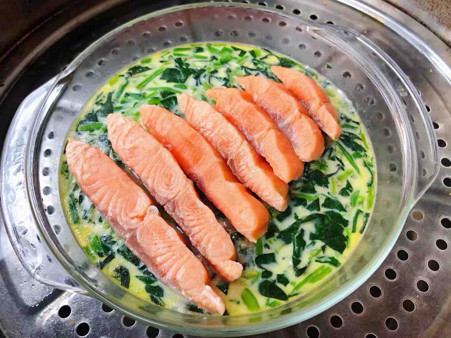 三文魚菠菜蒸蛋羹的做法-家常味蒸菜譜-易網健康養生網 三文魚菠菜蒸蛋羹的做法-家常味蒸菜譜