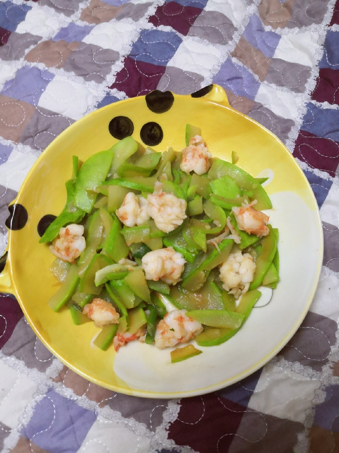 角瓜蝦仁的做法-家常味炒菜譜