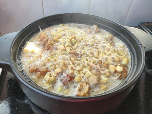 豬腳燉黃豆芽的做法-家常味燉菜譜