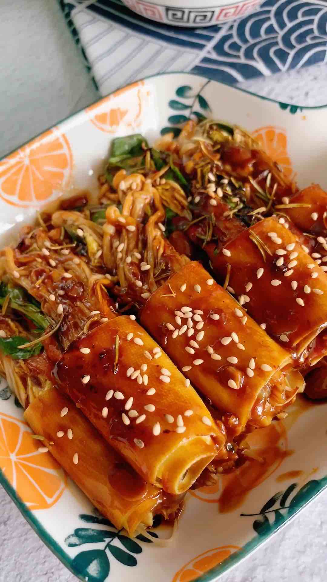 燒烤豆皮蔬菜卷的做法-咸鮮味烤菜譜-易網(wǎng)健康養(yǎng)生網(wǎng) 燒烤豆皮蔬菜卷的做法-咸鮮味烤菜譜