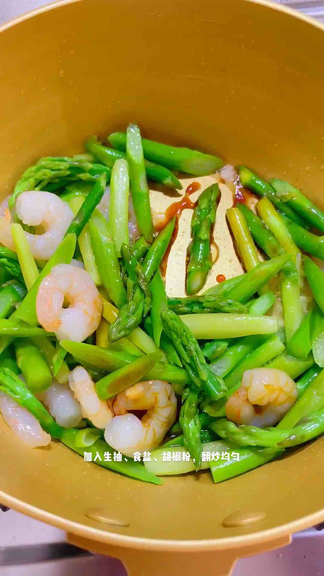 蘆筍炒蝦仁的做法-家常味炒菜譜