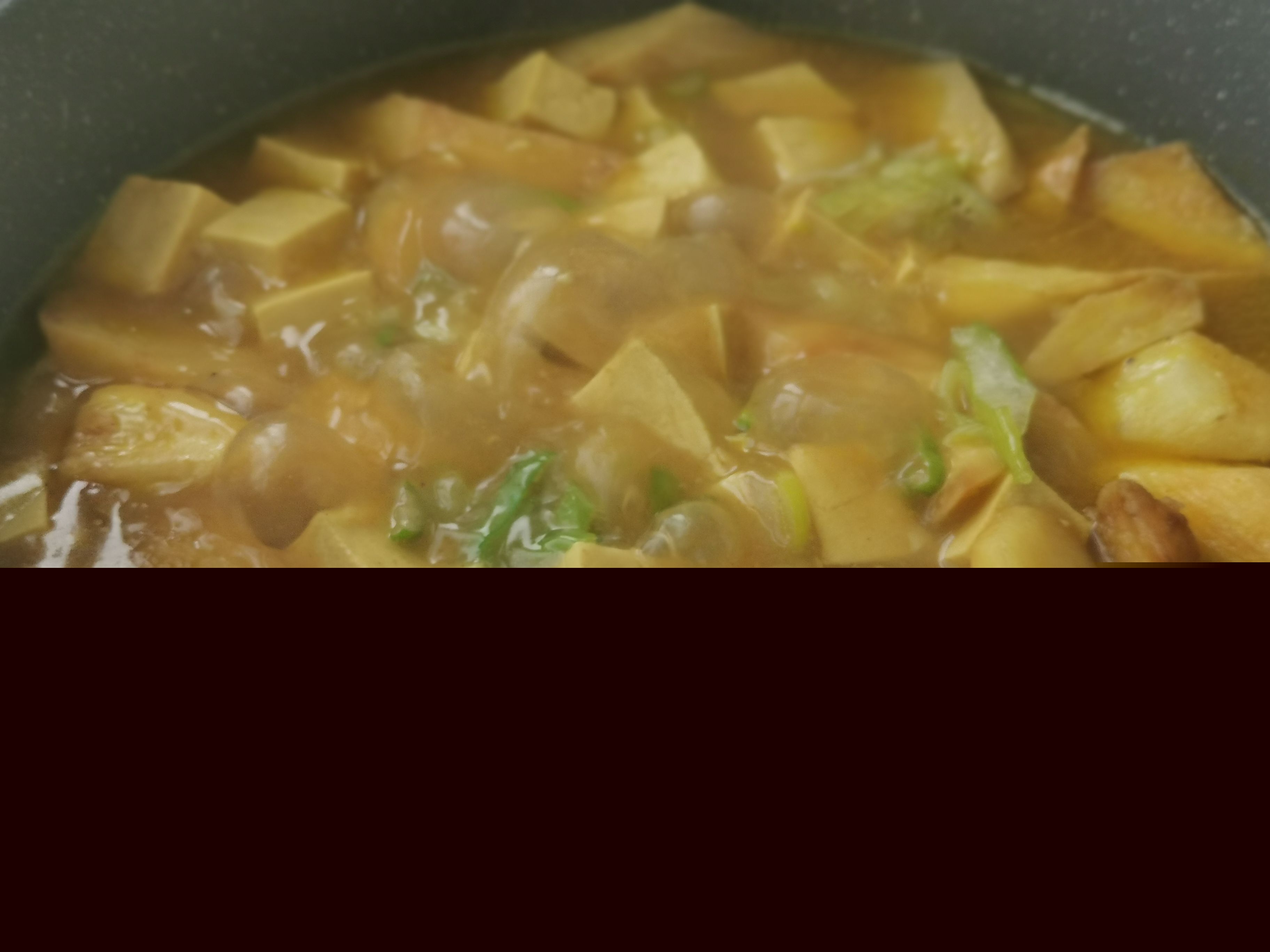 咖喱豆腐燉山藥的做法-咖喱味燉菜譜