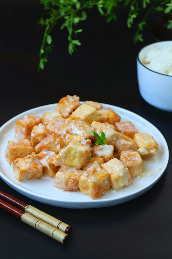 奶爆豆腐的做法-奶香味爆菜譜-易網健康養生網 奶爆豆腐的做法-奶香味爆菜譜