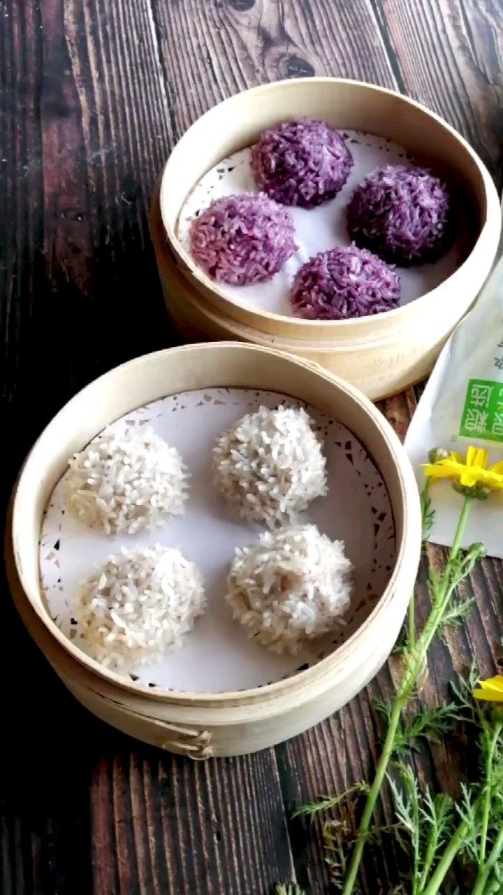 包心米丸子的做法-咸鮮味蒸菜譜