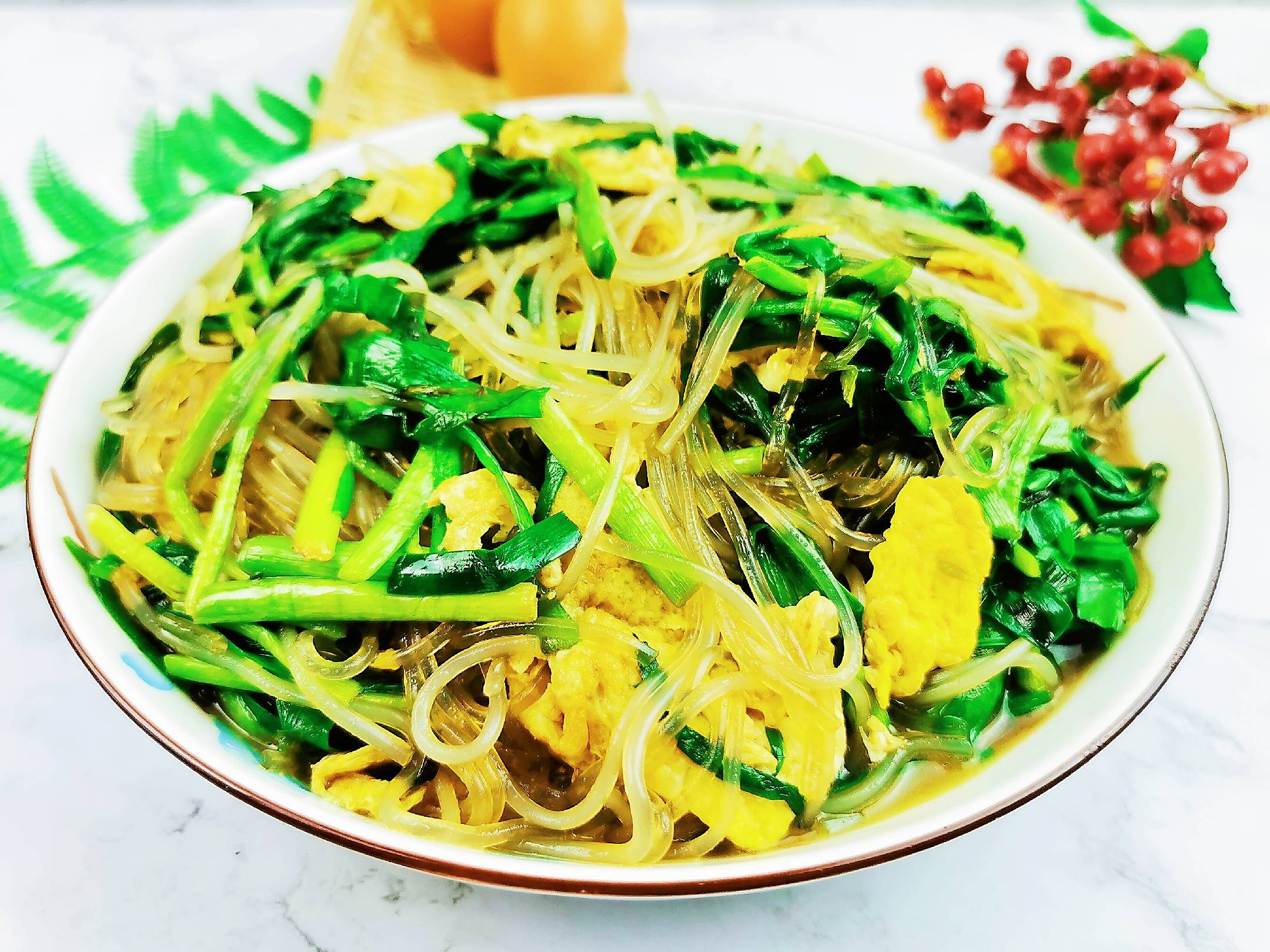 韭菜雞蛋炒粉絲的做法-家常味炒菜譜
