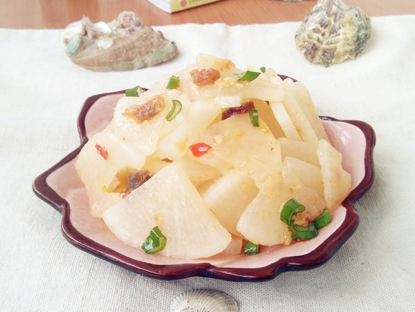 蝦仁花蛤醬拌白蘿卜的做法-咸鮮味拌菜譜-易網健康養生網 蝦仁花蛤醬拌白蘿卜的做法-咸鮮味拌菜譜