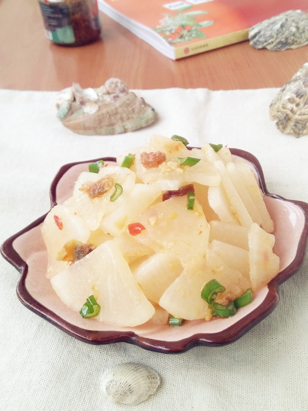 蝦仁花蛤醬拌白蘿卜的做法-咸鮮味拌菜譜-易網健康養生網 蝦仁花蛤醬拌白蘿卜的做法-咸鮮味拌菜譜
