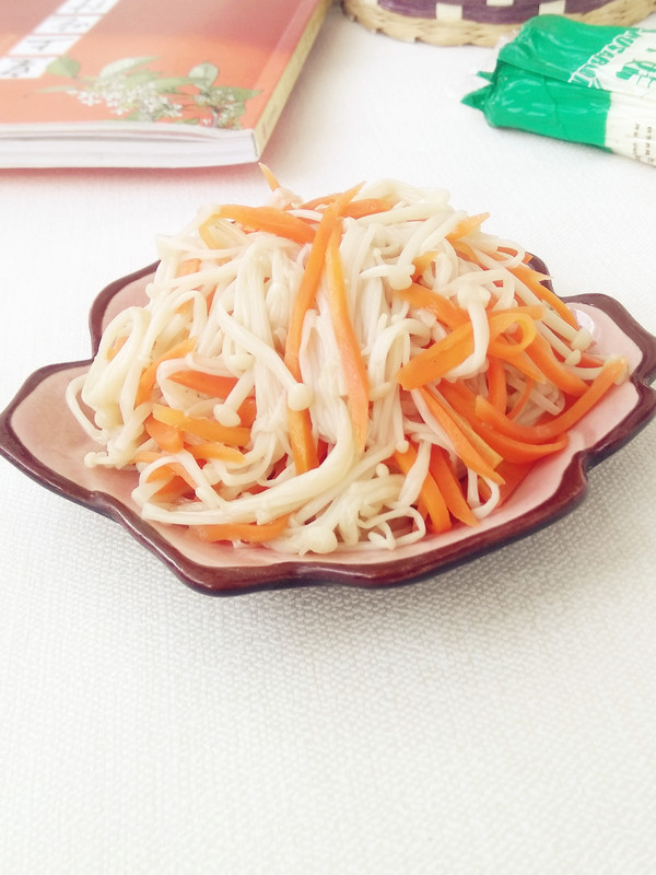 金針菇拌胡蘿卜的做法-家常味拌菜譜-易網健康養生網 金針菇拌胡蘿卜的做法-家常味拌菜譜