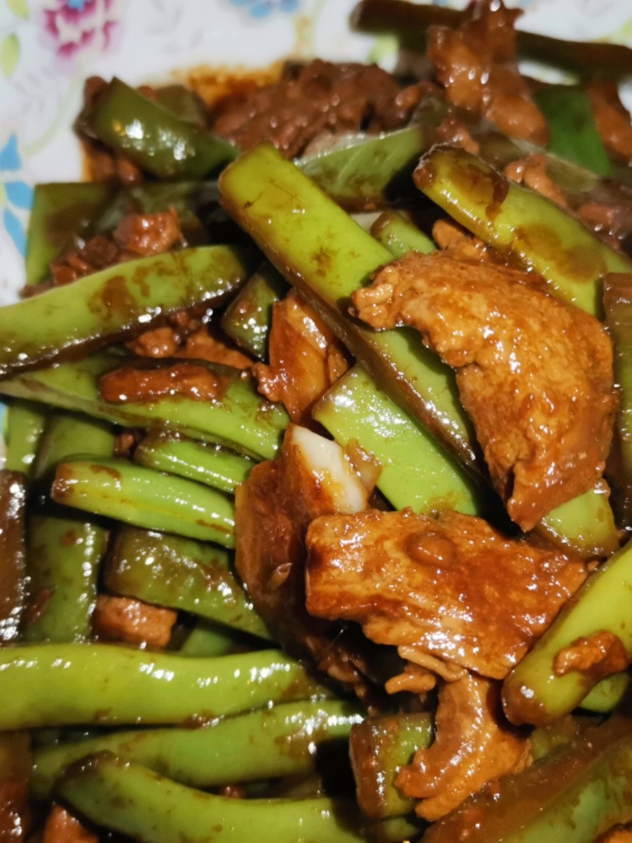 扁豆角炒肉絲的做法-家常味炒菜譜