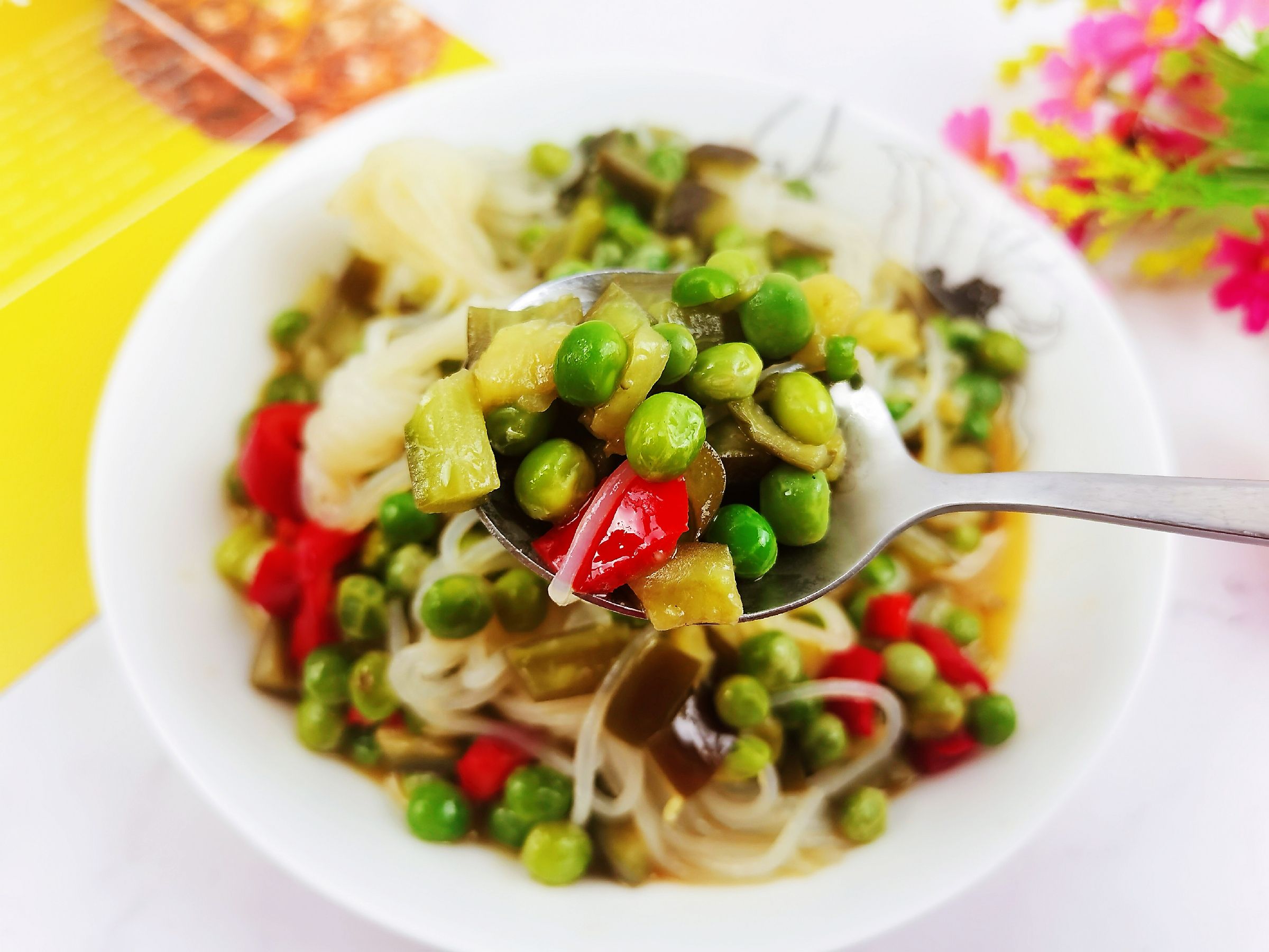 青豆炒茄丁的做法-咸鮮味炒菜譜