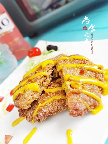 香炸牛肉餅的做法-咸鮮味炸菜譜